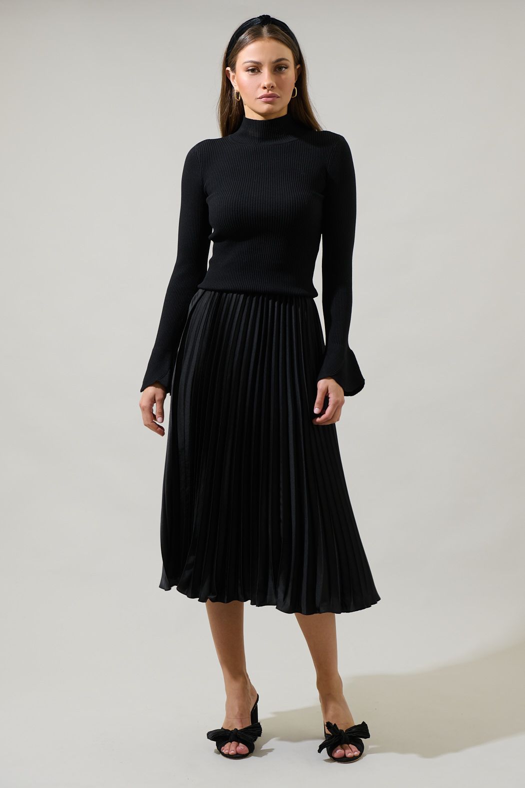 Sidney Pleated Maxi Skirt