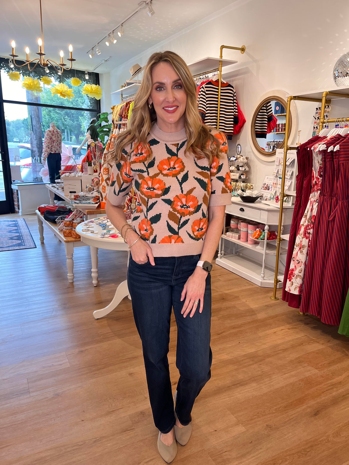 Blooming Flowers Floral Sweater from THML - Surprise Lily