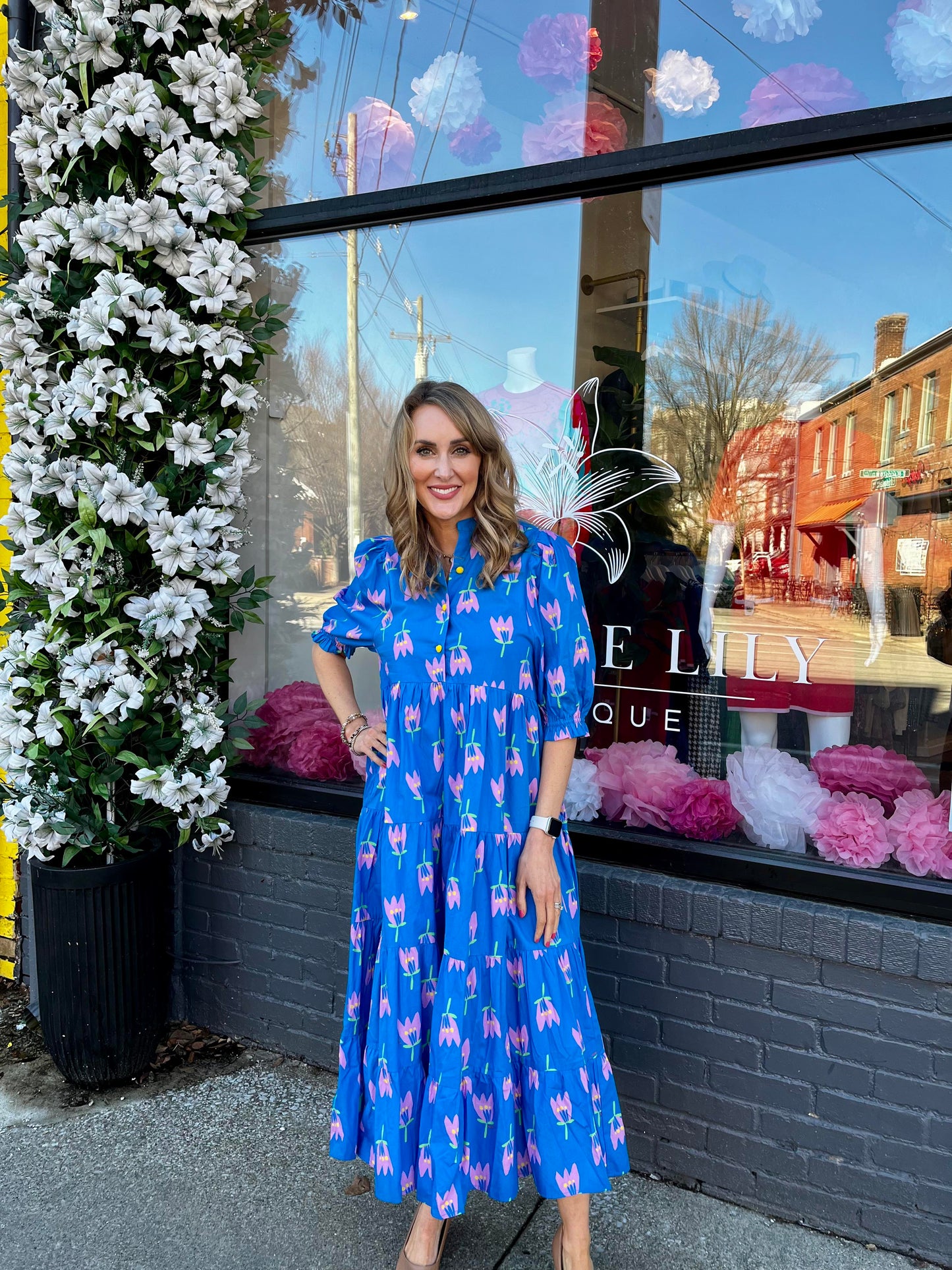 Poppy Maxi Dress in Blue