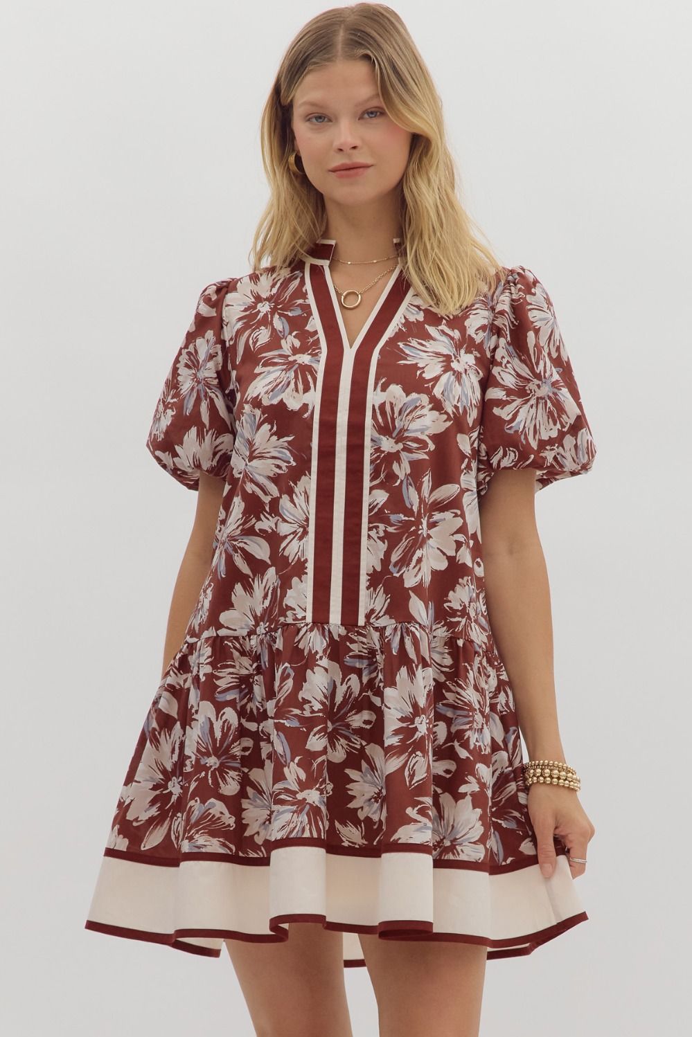 Crimson Petal Mini Dress