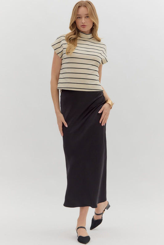 Ruby Mock Neck in Cream