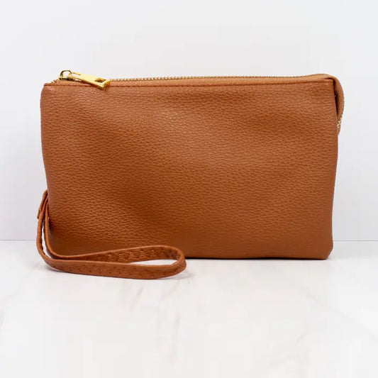 Caroline Hill Liz Crossbody Bag in Brown
