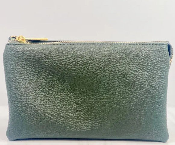 Caroline Hill Liz Crossbody Bag in Dark Olive