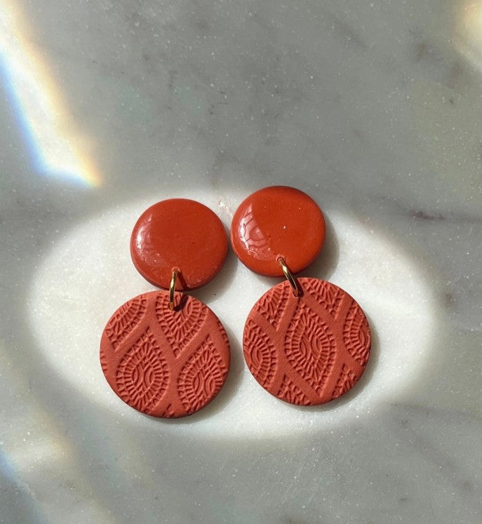 Harmony Earring: Rust - Autumn