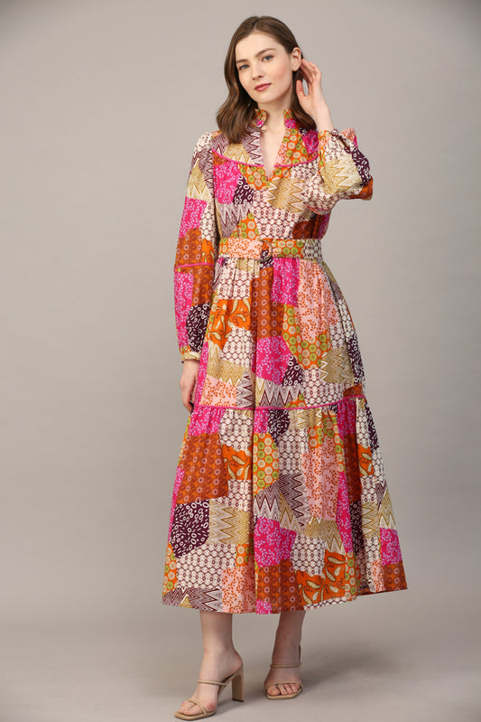 Patchwork Garden Maxi Dress - Dress - Maxi - Surprise Lily