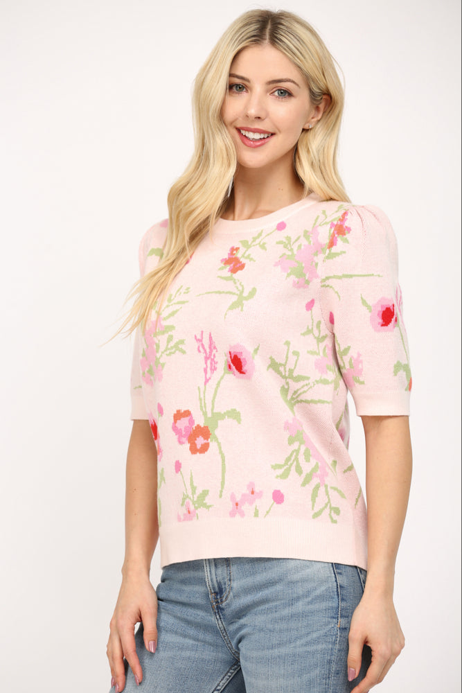 Elizabeth Floral Spring Sweater