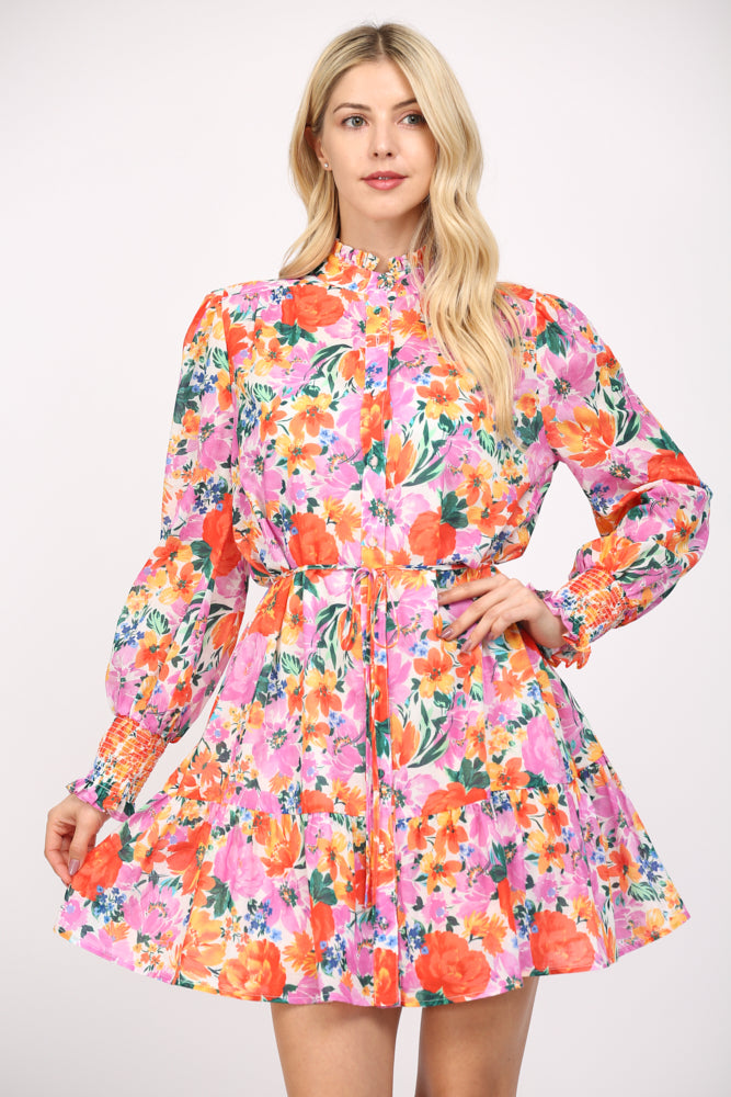 Michelle Multicolor Floral Mini Dress