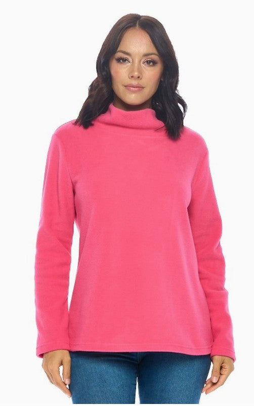 Ariana High Neck Pullover in Pink