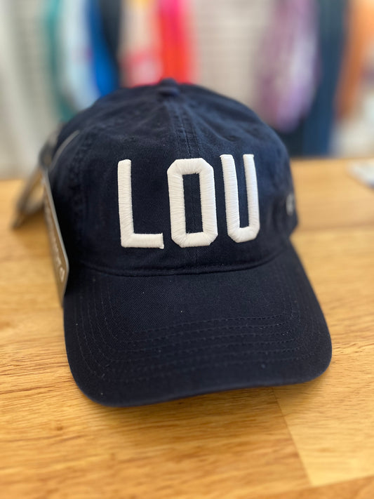 LOU Embroidered Hat –  Navy