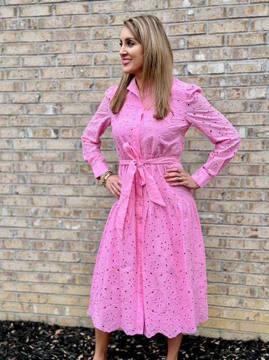 Pink Perfection Midi Dress