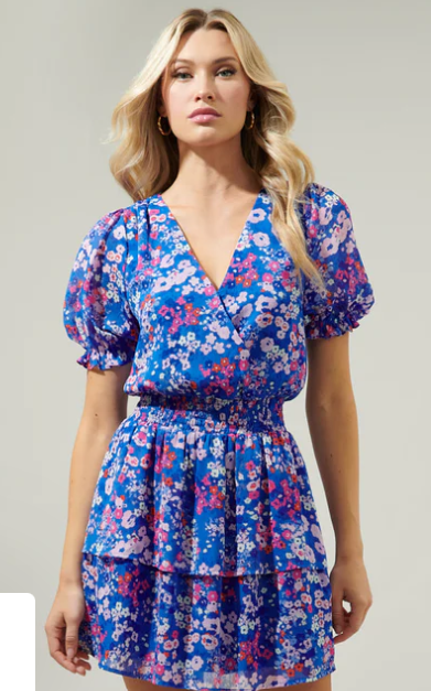 Junie Floral Dress - Dress - Mini - Surprise Lily