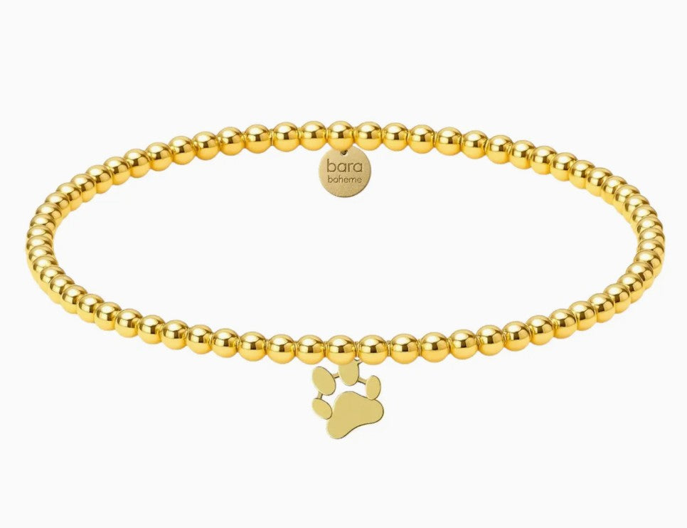  ​14k gold filled beaded bracelet, waterproof and hypoallergenic, stackable jewelry for women