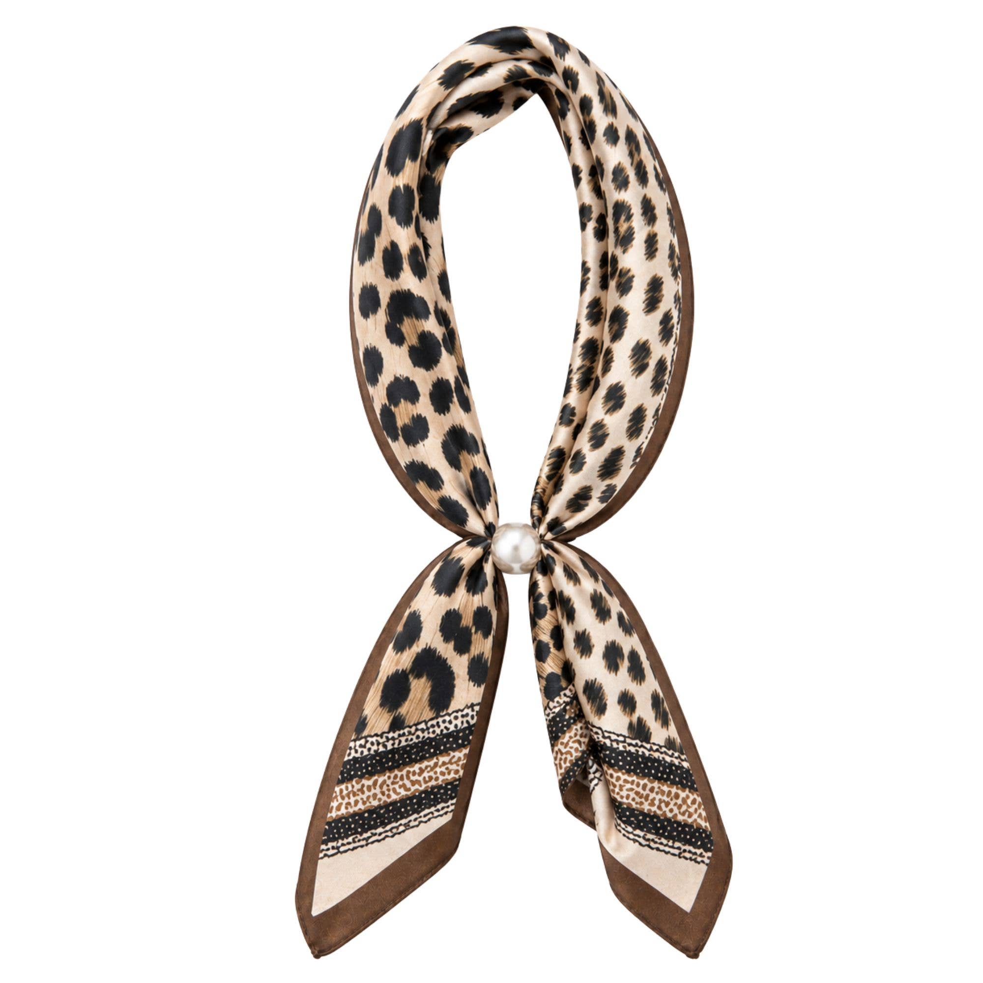 Leopard Ready To Wear Magnetic Scarf