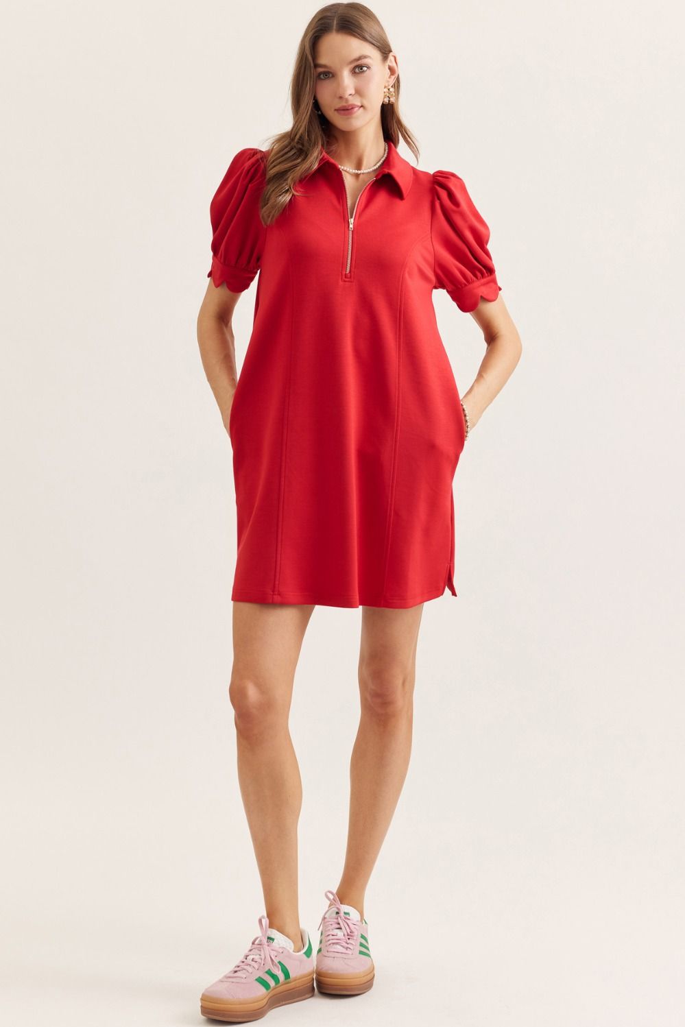 Cherry Pop Zip Mini Dress - Surprise Lily
