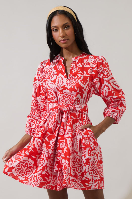 Leona Floral Mini Dress