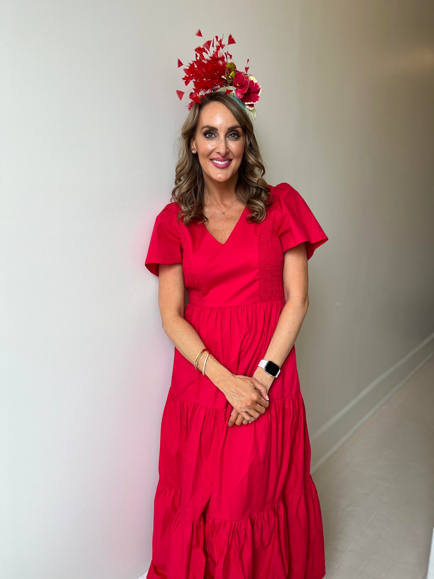 Alexis Poplin Tiered Midi Dress