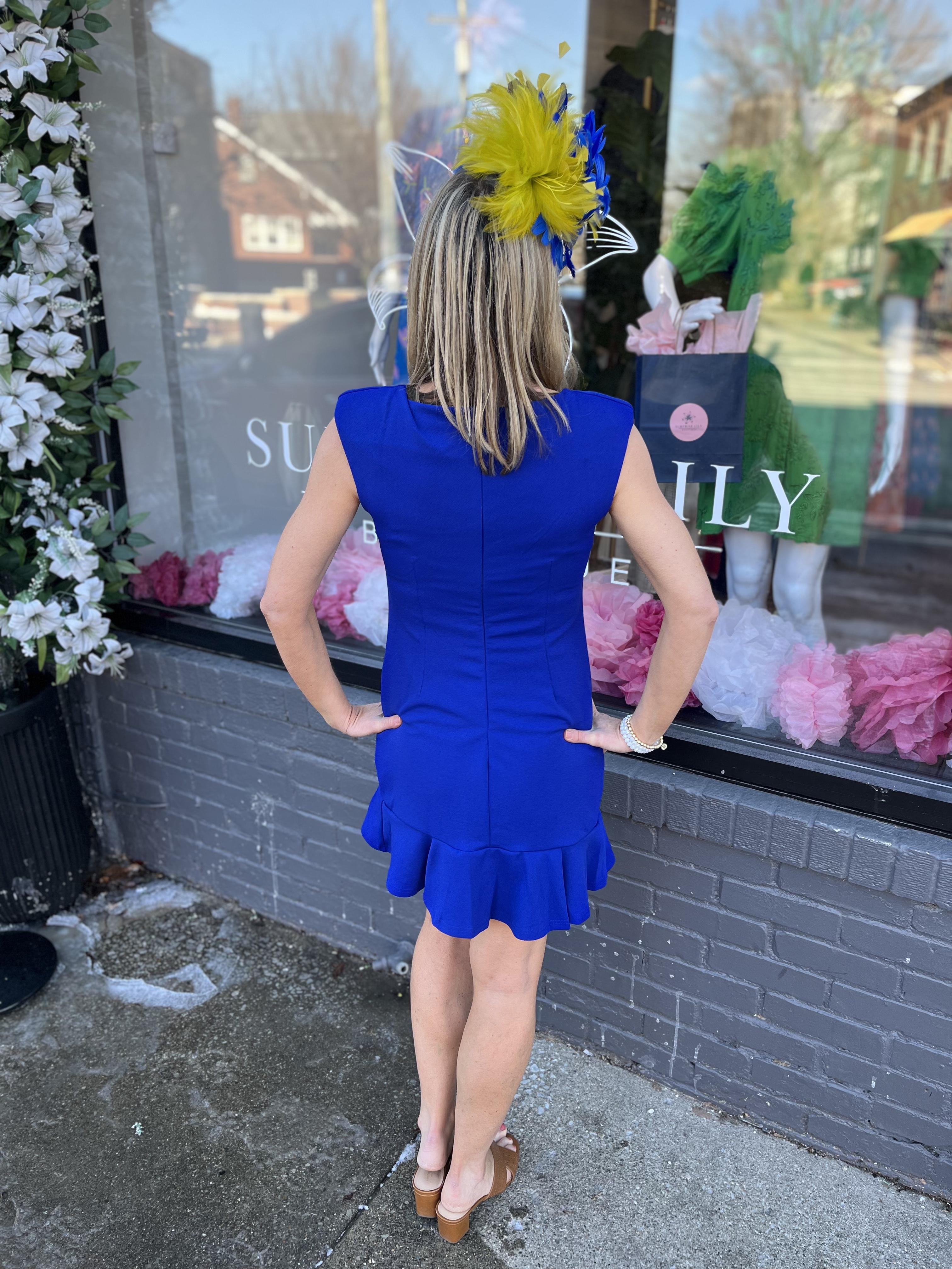 Royal Ruffle Mini Dress