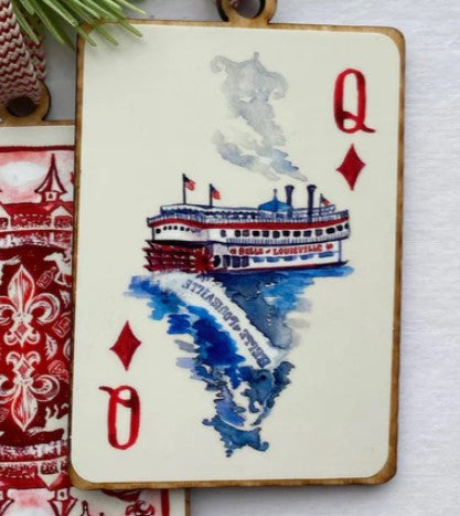 Bri Bowers Kentucky Playing Card Ornament - Queen