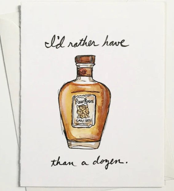 Bri Bowers Watercolor Card - Four Roses