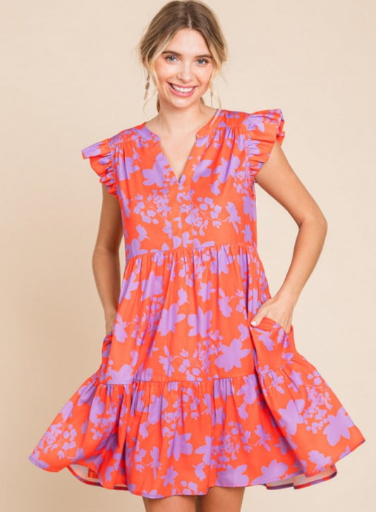 Flower Power Dress - Dress - Mini - Surprise Lily