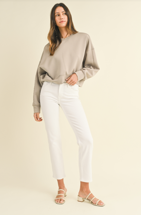 Whitney Optic White Jeans - Jeans - Surprise Lily