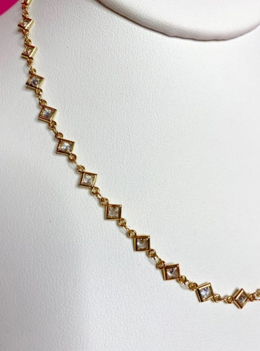 Chain Necklace Small Diamond