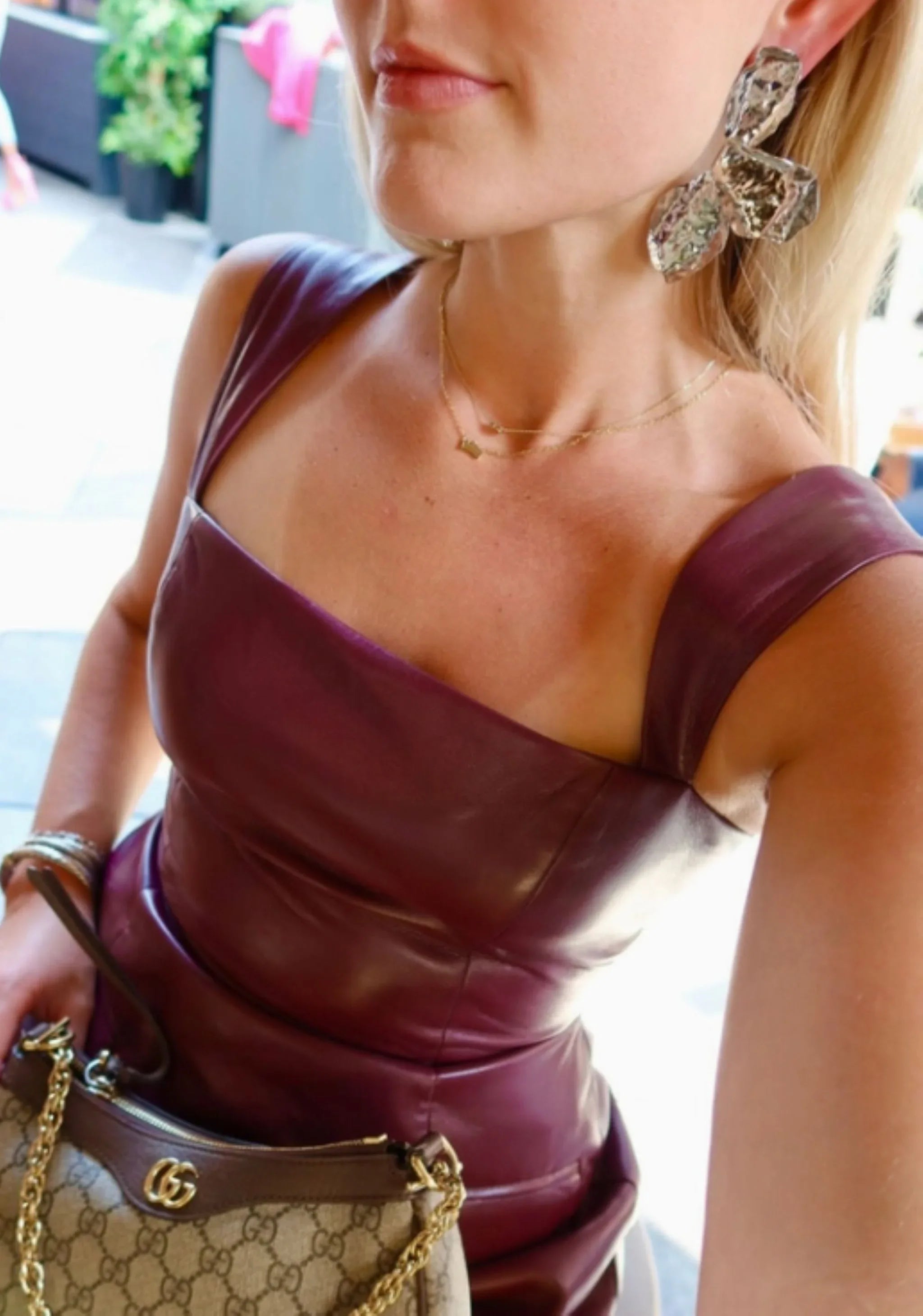 Eden Statement Earrings in Silver - Surprise Lily