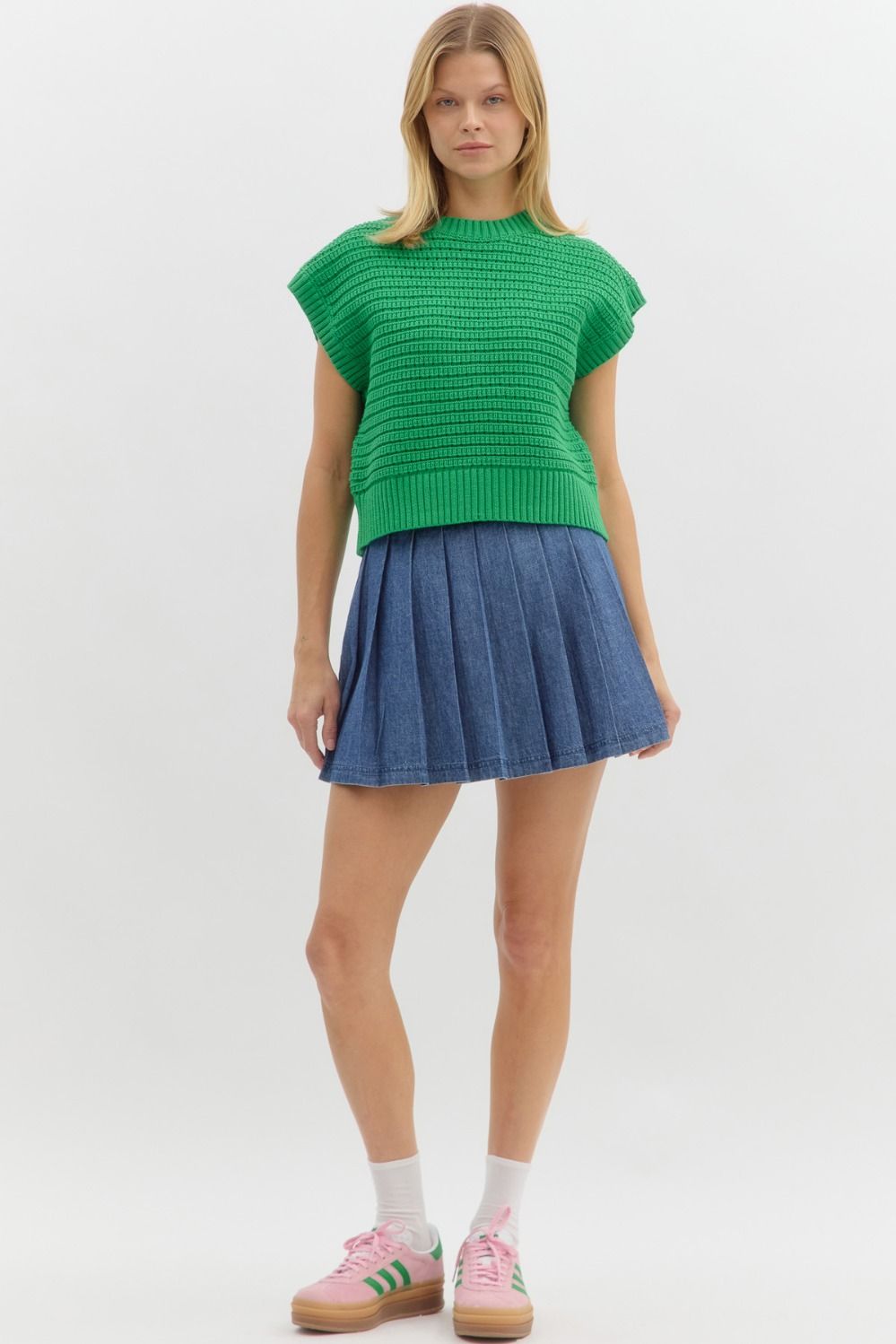 Gretchen Green Knit Top