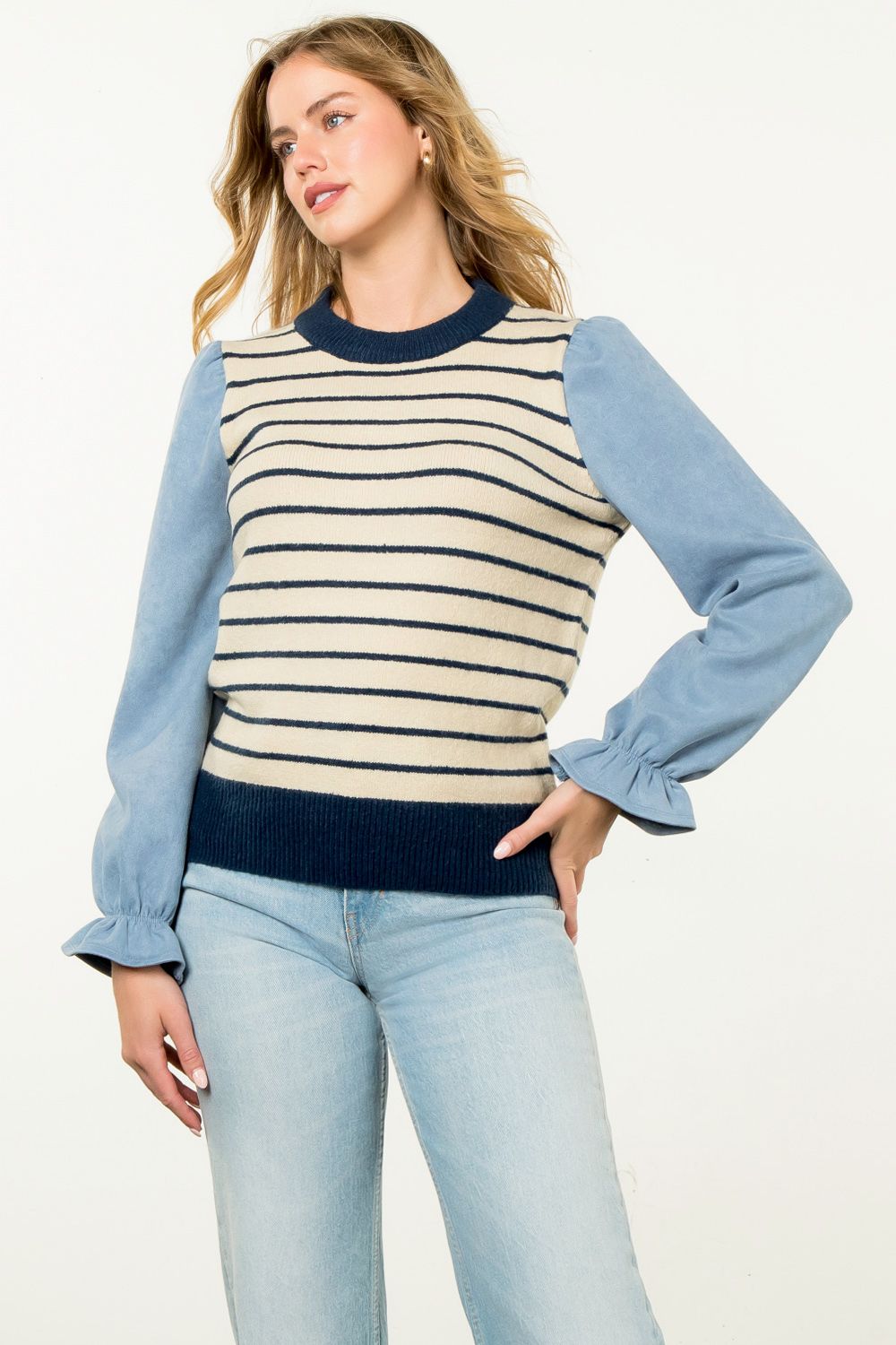 Nautical Charm Sweater Top