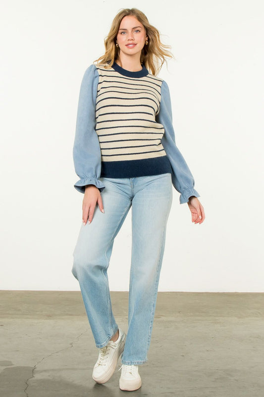 Nautical Charm Sweater Top