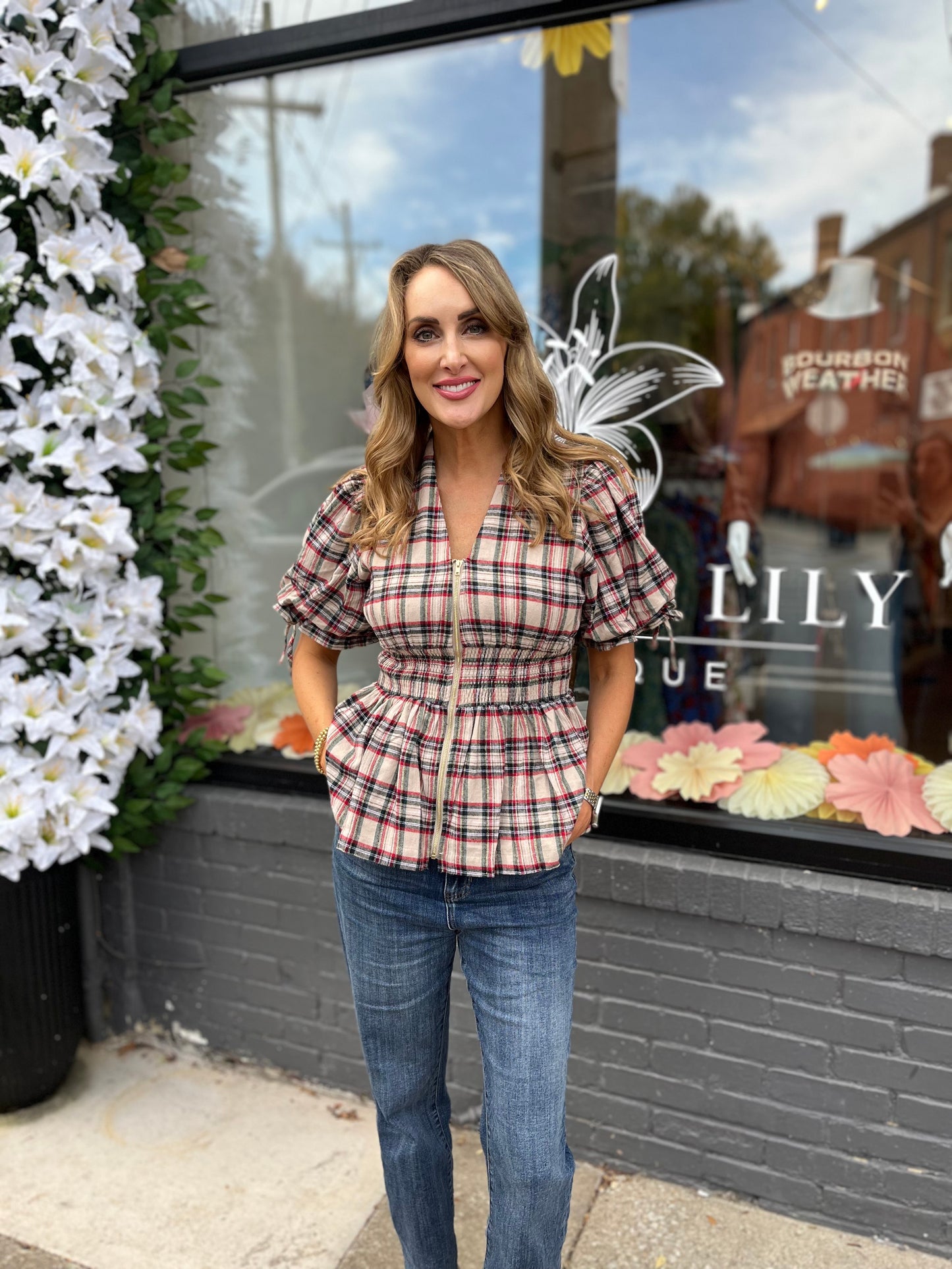 Taupe Top for Holiday