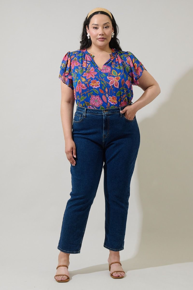 Wendy Floral Ruffle Blouse