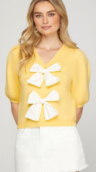 Buttercup Bow Sweater