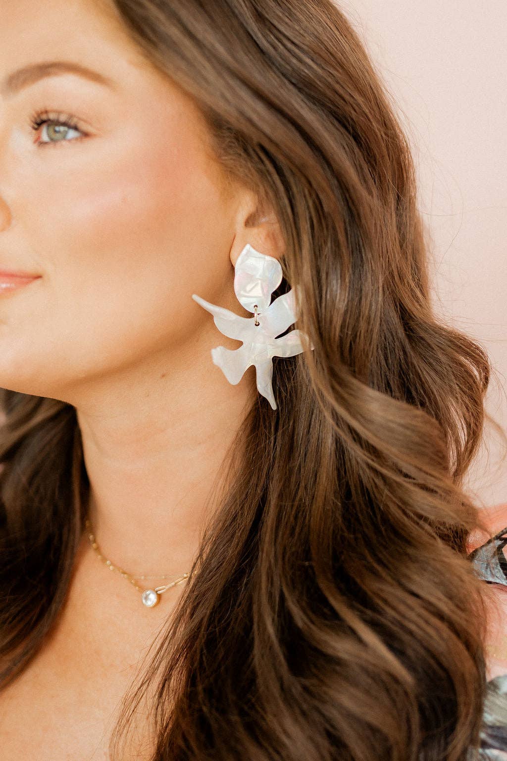 Flora Statement Earrings - Iridescent