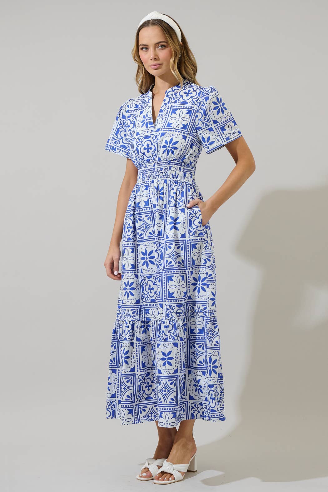 Arbor Floral Belraj Poplin Maxi Dress - Surprise Lily