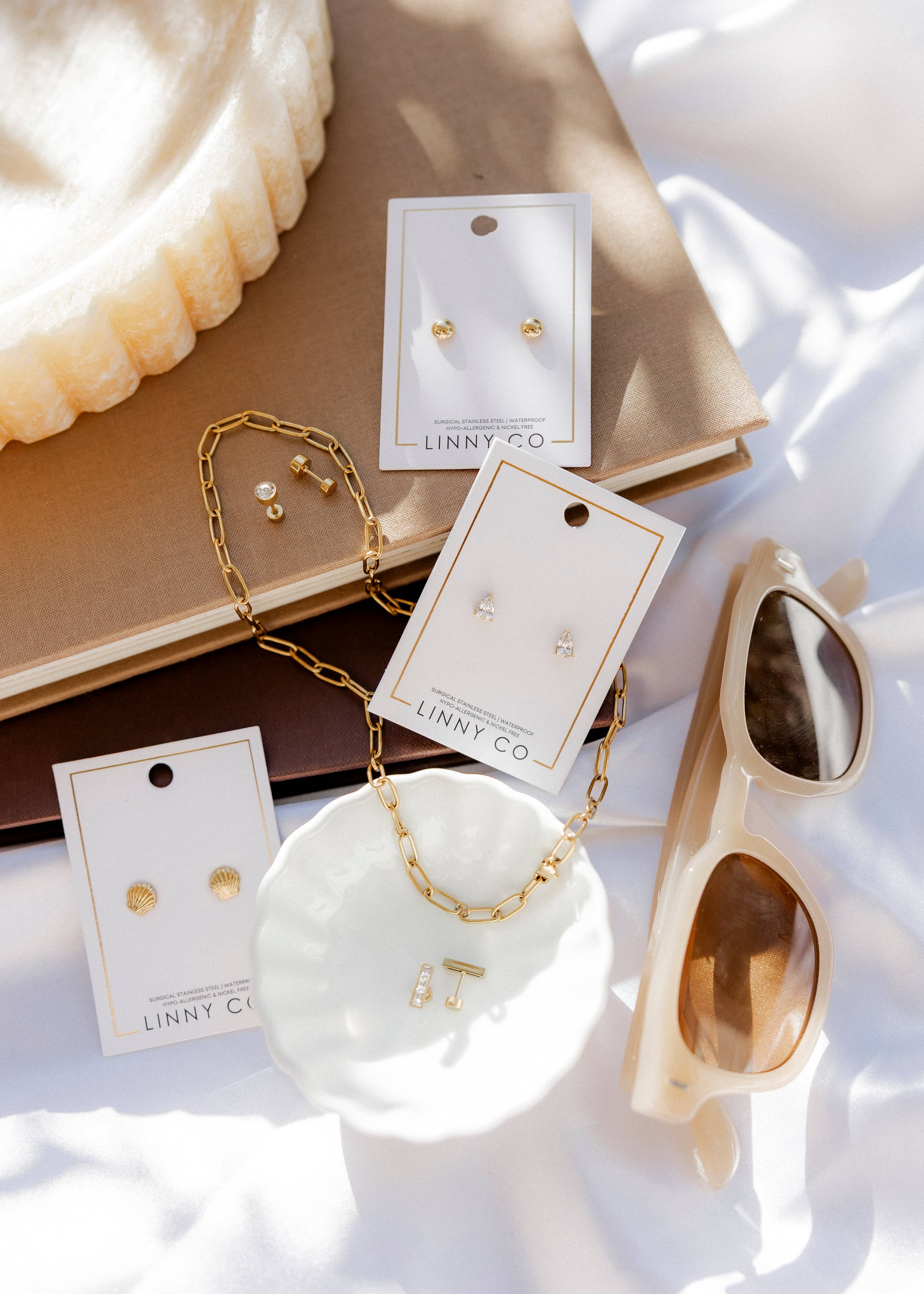Necklace - Palmer Paperclip Gold - Surprise Lily