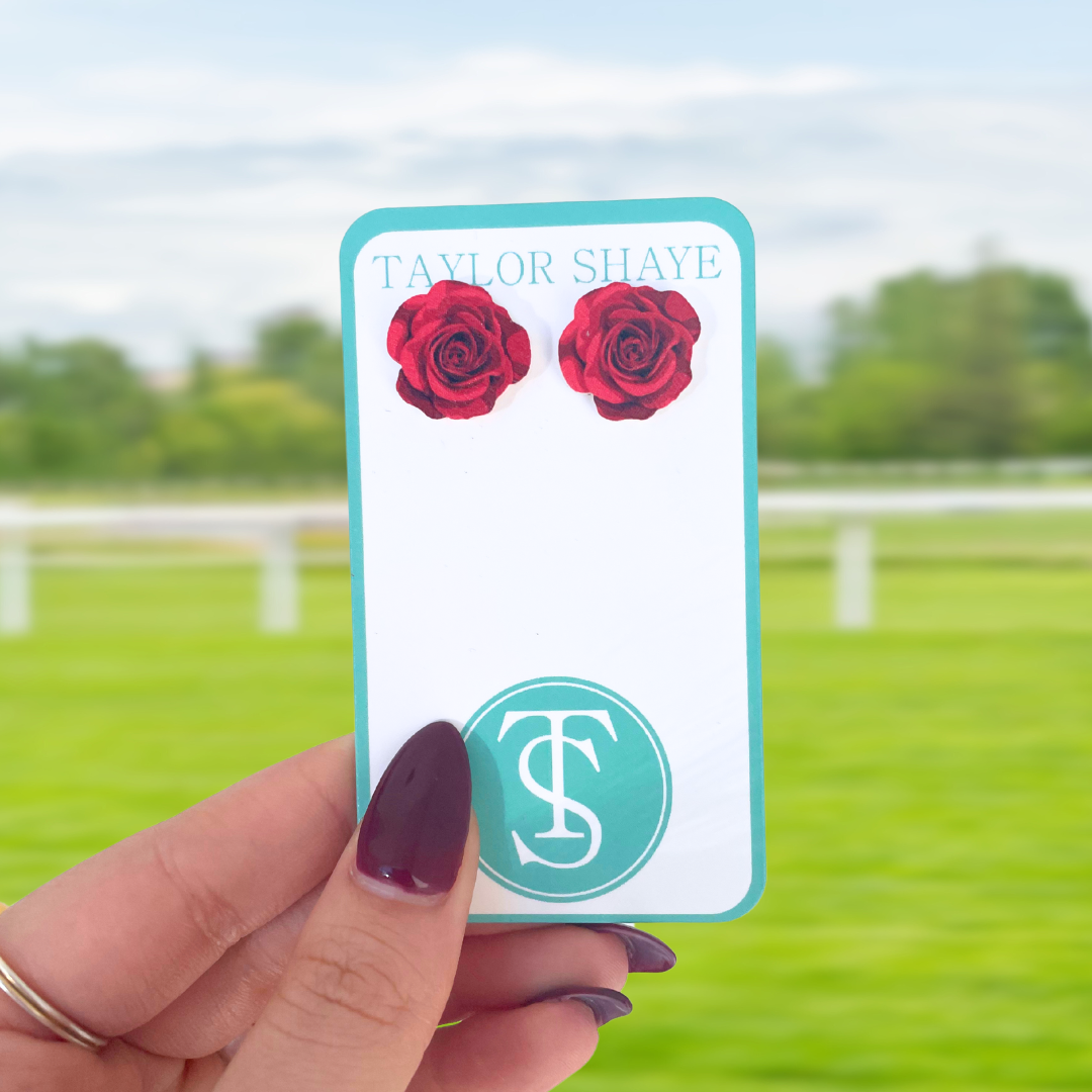 Derby Raceday Rose Studs - Surprise Lily