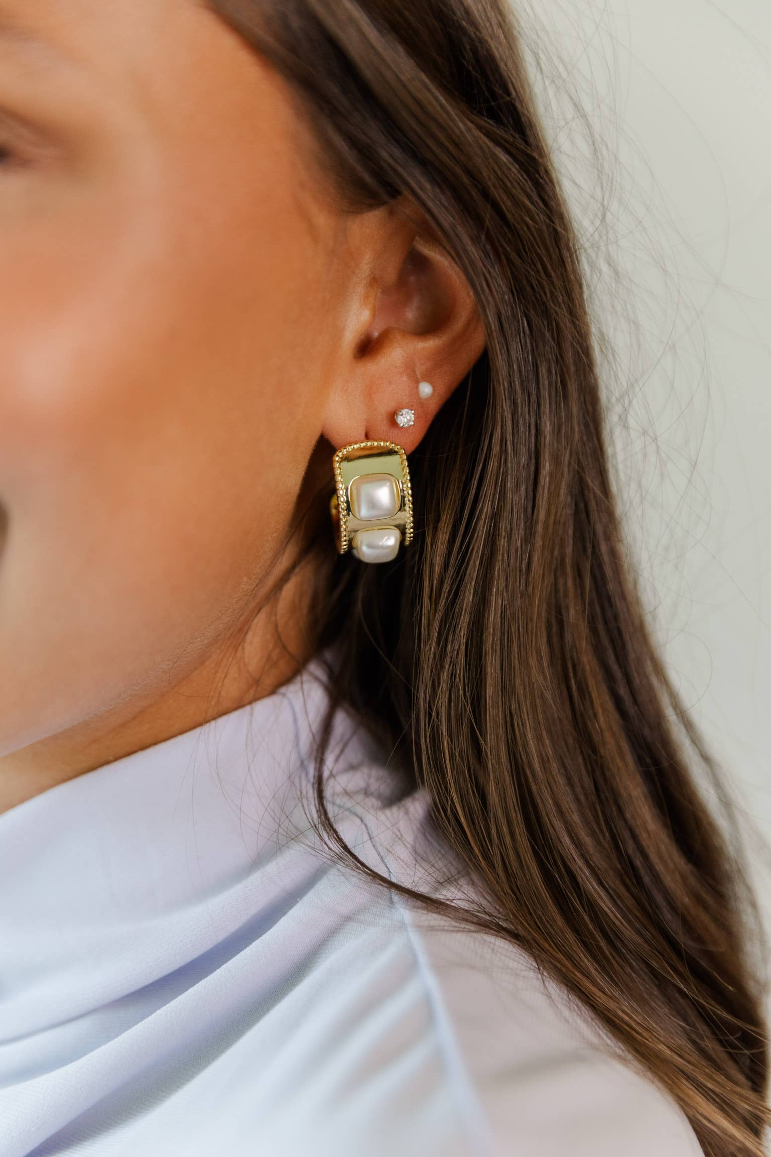 Josie Pearl Hoops - Surprise Lily