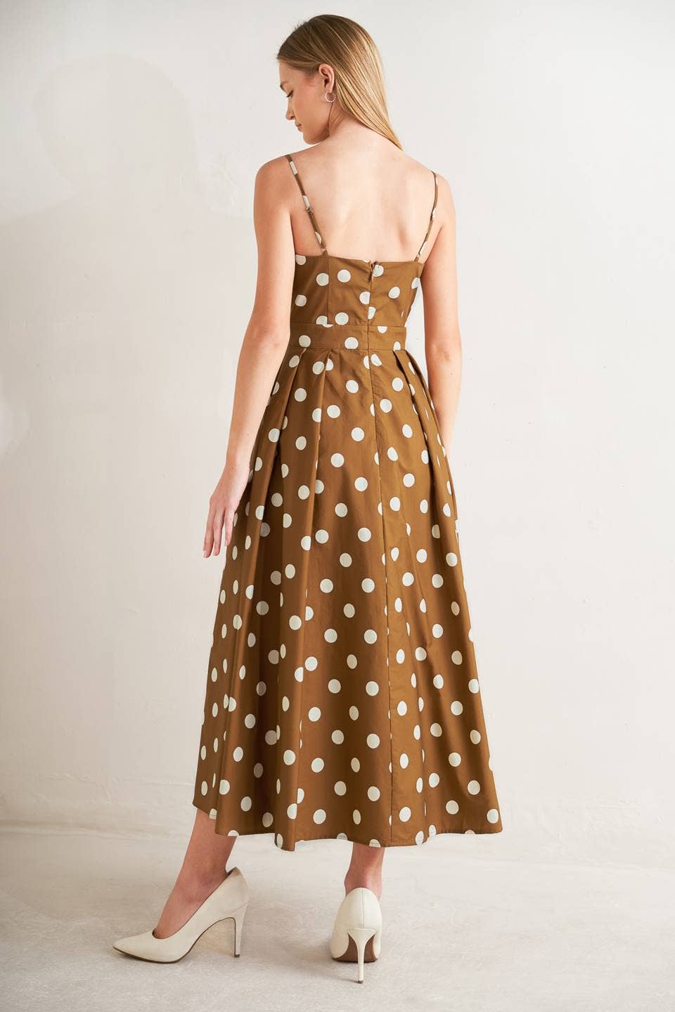 A printed woven midi dress - FD1898 - Surprise Lily