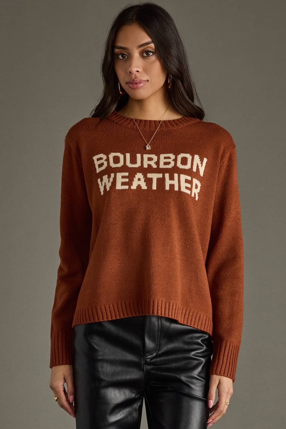 Bourbon Weather Sweater in Rust
