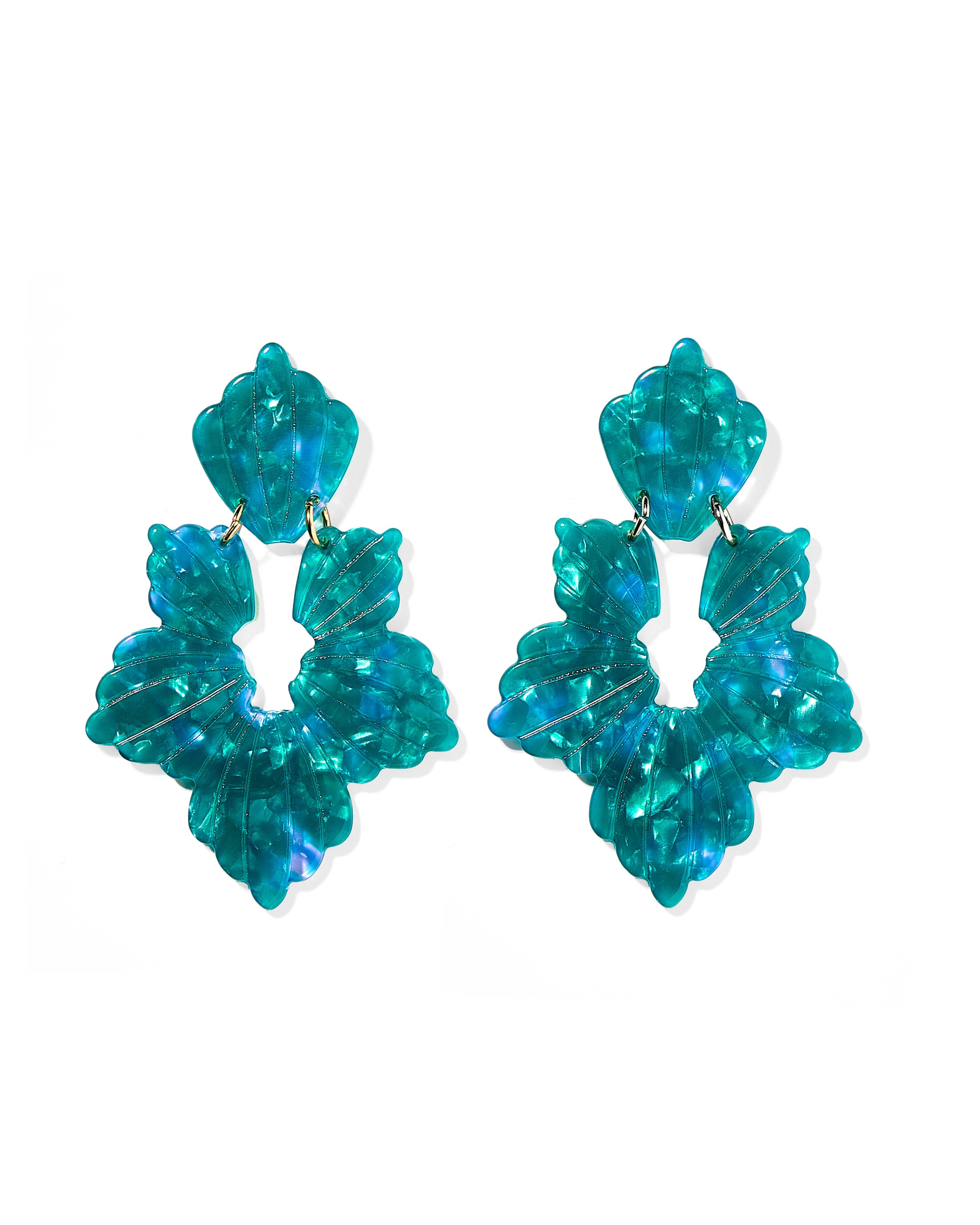 Michelle Statement Earrings - Mystic Lagoon - Surprise Lily