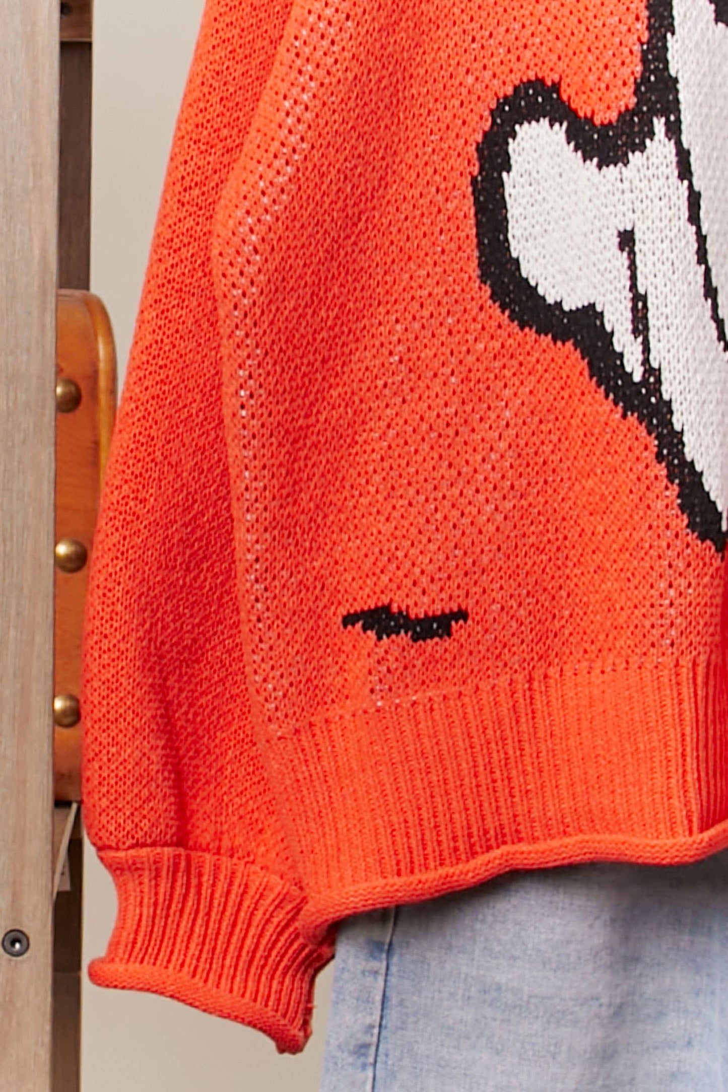 Halloween Spooky Face  Ghost Knit