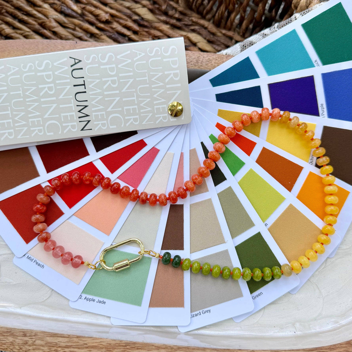 Ava | Orange, Yellow Ochre, Lime Green, and Forest Green | Autumn - Surprise Lily