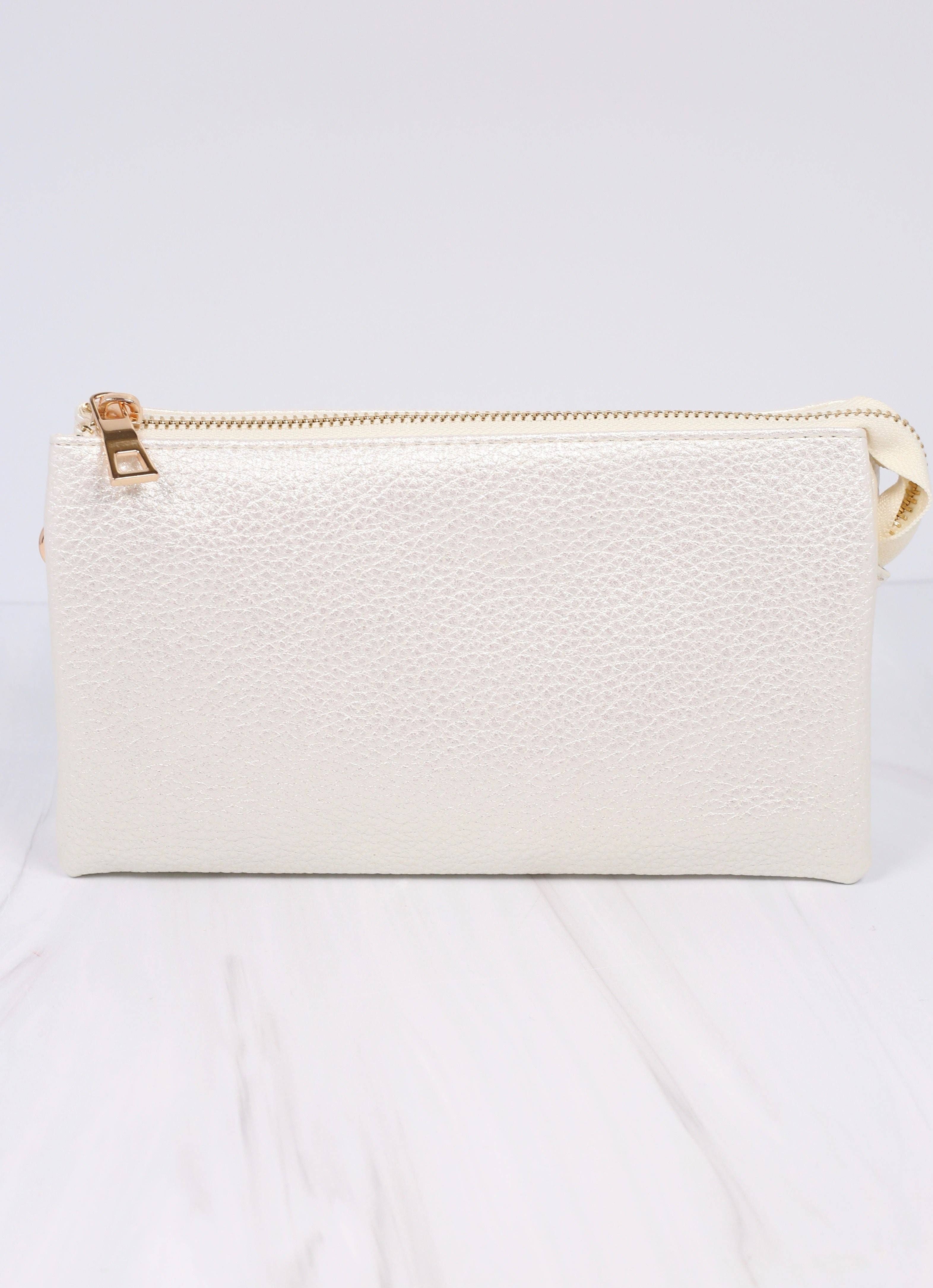 Liz Crossbody Bag in Pearl