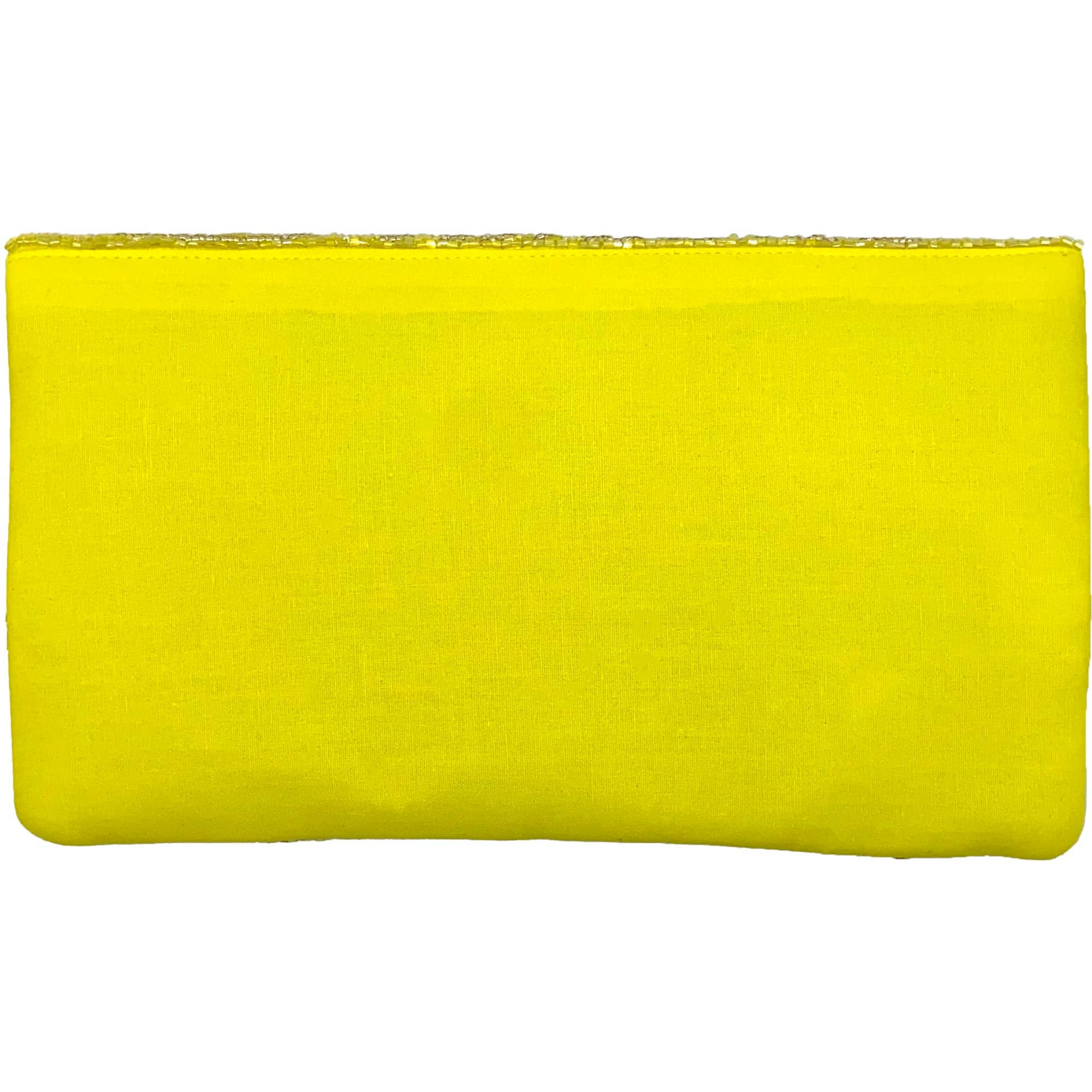 YELLOW FLORAL BEADED CLUTCH - Surprise Lily