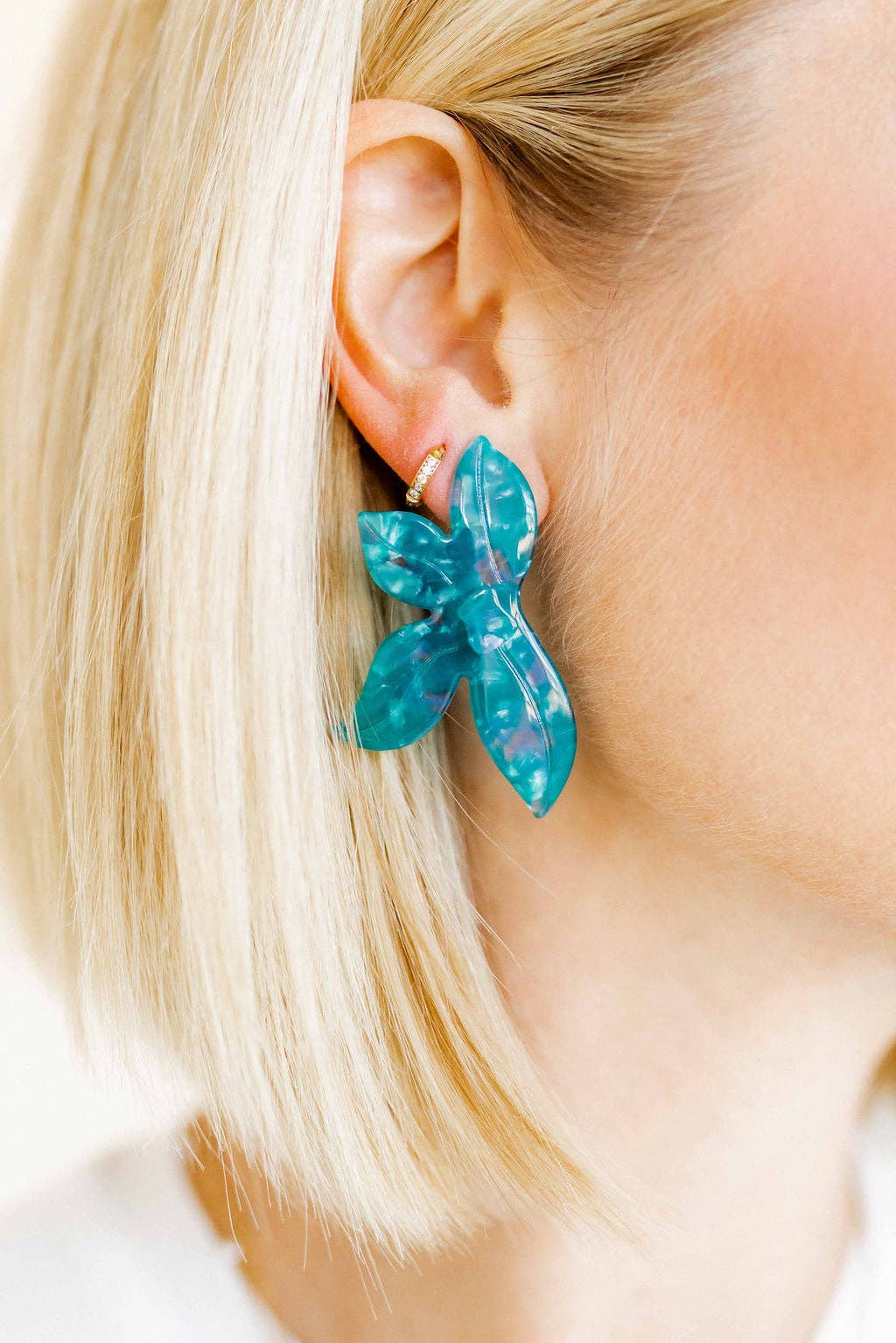 Fern Statement Earrings - Mystic Lagoon - Surprise Lily
