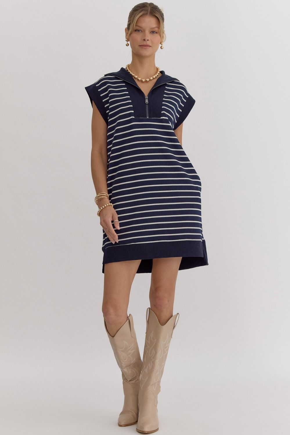 Perfect Navy Dress - Dress - Mini - Surprise Lily