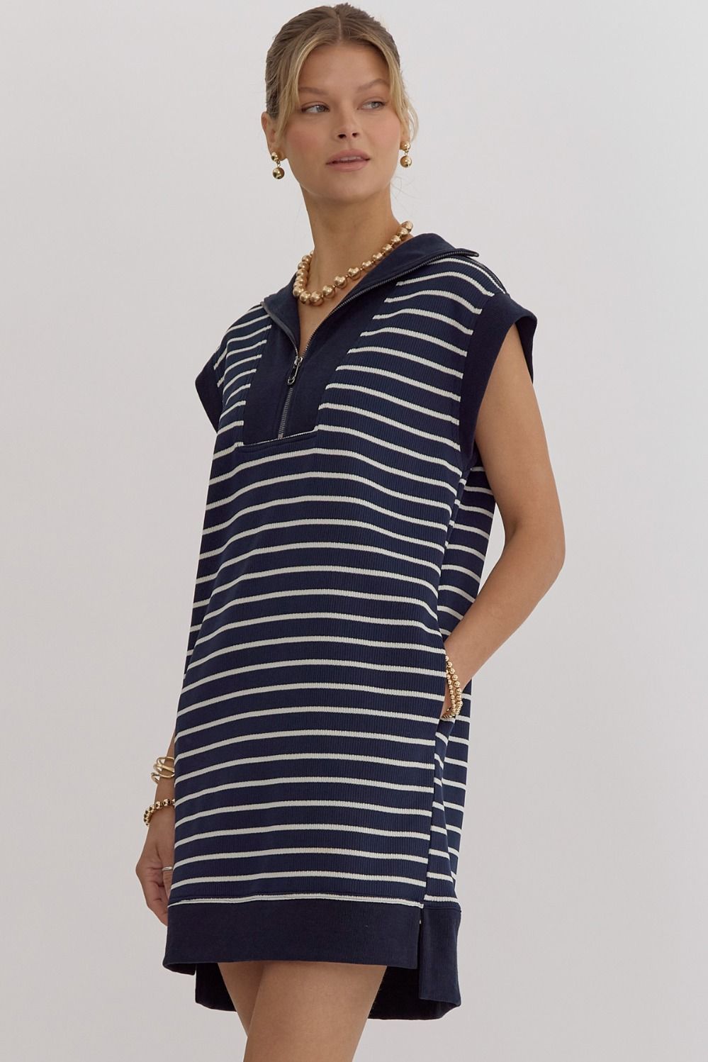 Perfect Navy Dress - Dress - Mini - Surprise Lily