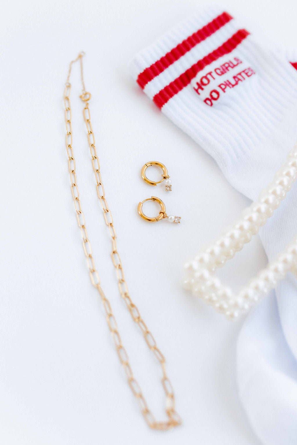 Necklace - Palmer Paperclip Gold - Surprise Lily