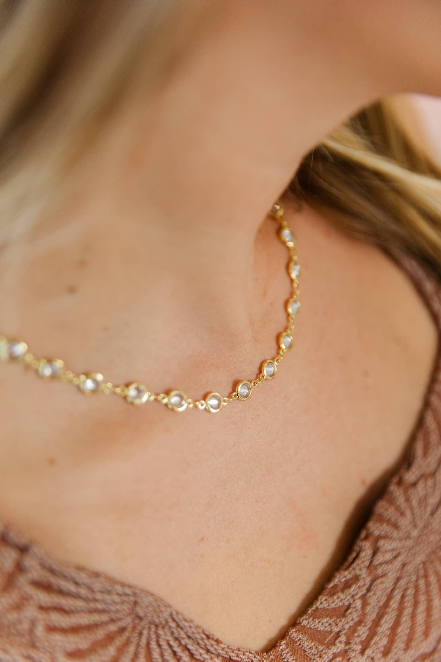 CZ Chain Layering Chokers